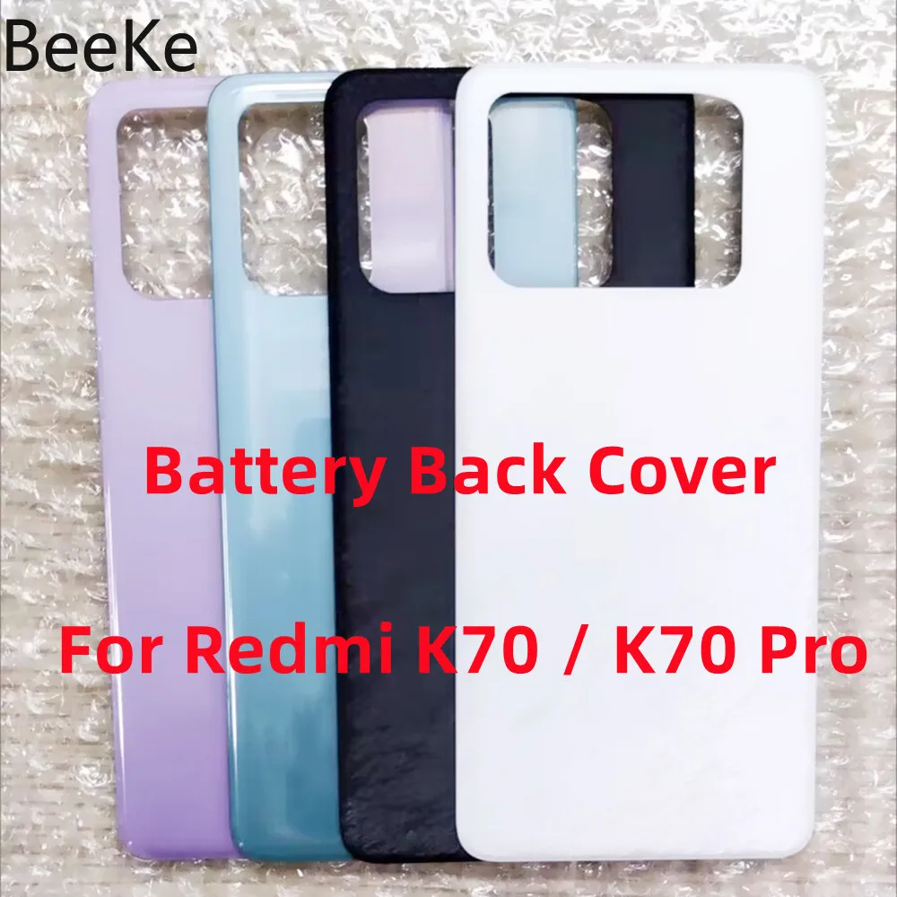 Riparazione Originale Per Xiaomi Redmi K70 / K70 Pro 5G Coperchio Posteriore Della Batteria Custodia Per Porta Posteriore In Vetro Custodia Shell Fram
