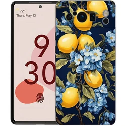 Vintage Lemon Design Shockproof Phone Case - Black Soft TPU Cover - Pixel 8 Pro (A1)