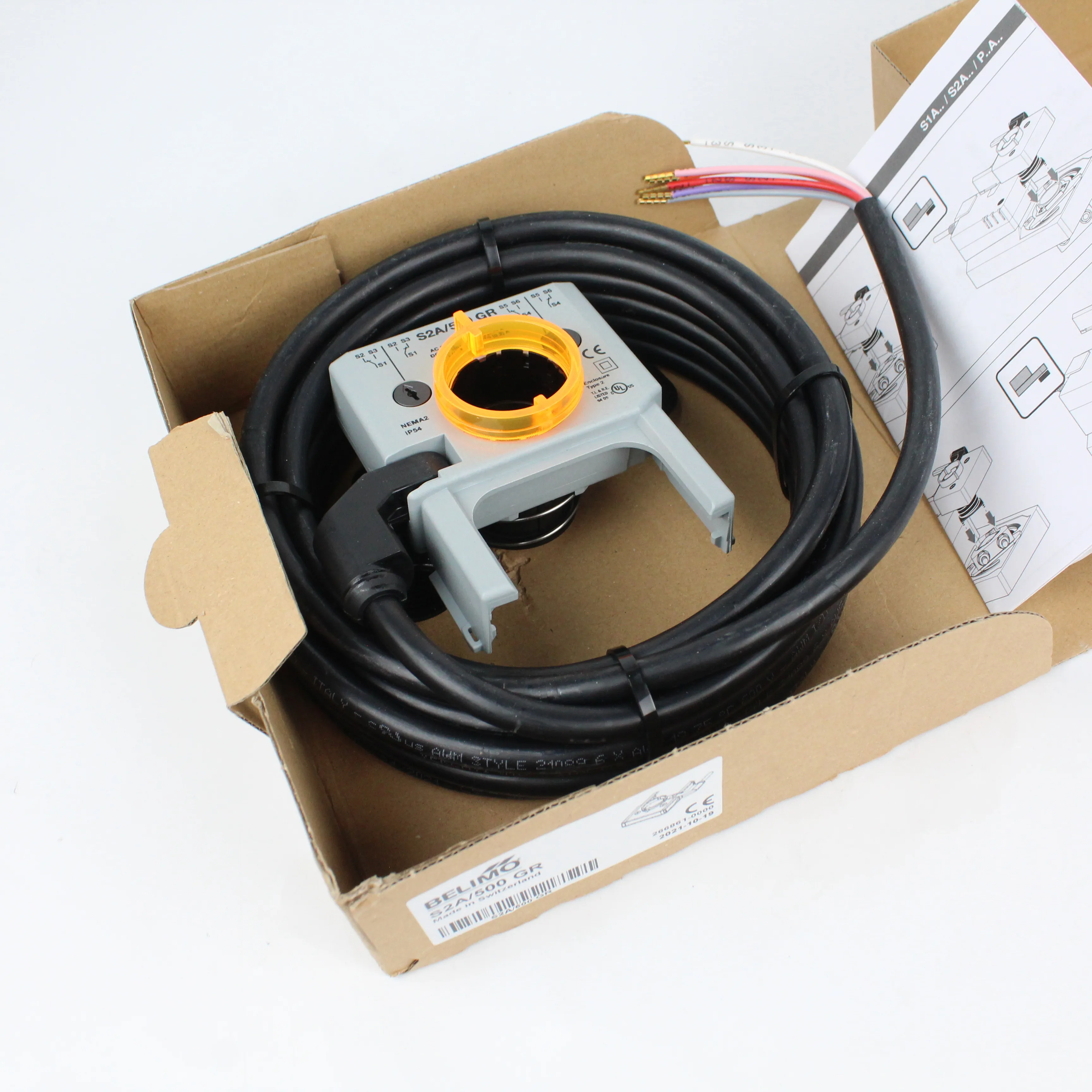 Belimo S2agr S2agr500 Auxiliary Switch For Damper Actuator, 55 OFF