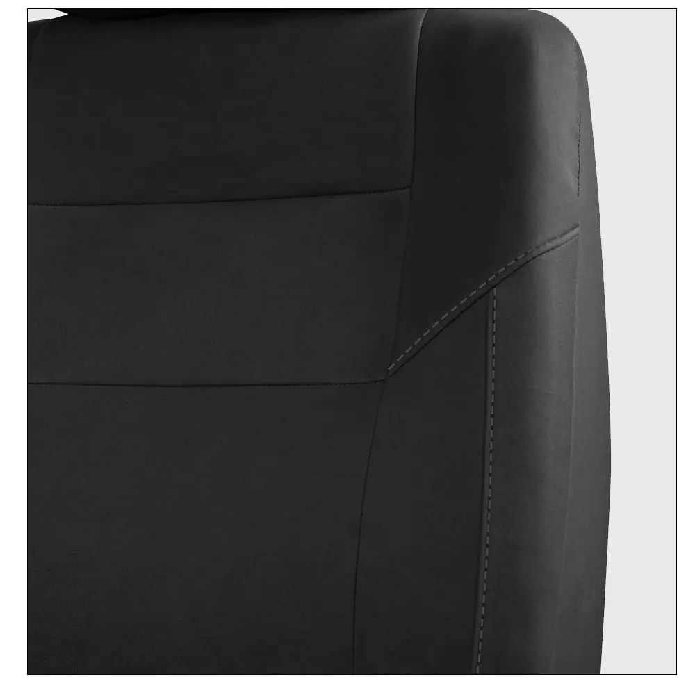 AUTOKING Universal Black Gray Beige Polyester Car Seat Covers Full set Car Accessories Interior Fit for most Car Suv Van Truck — view 4