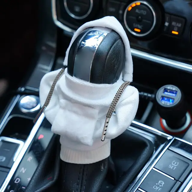 Car Gear Shift Knob Hoodie Cover Gear Shift Grip Handle Knob