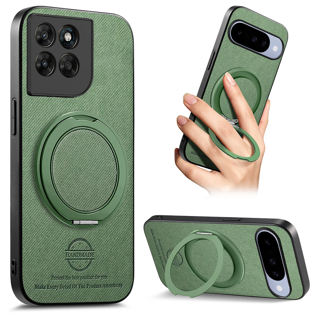 Leather Back Case with Ring Stand