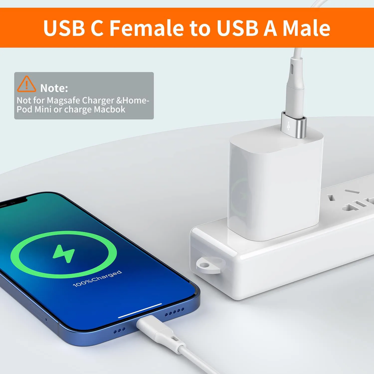 USB C 2.0 어댑터 타입 C - USB 2.0 어댑터 (휴대폰용) 남성-여성 USB C 컨버터 USB 타입-C 컨버터 (PC 노트북용)