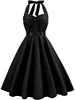 Robe d'été décontractée femmes à pois rétro Robe trapèze Pin Up Robe Vintage années 60 50 Rockabilly Robe d'été
