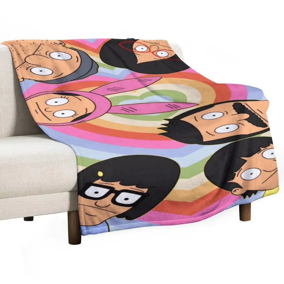 Cozy Flannel Burger Blanket for All Seasons