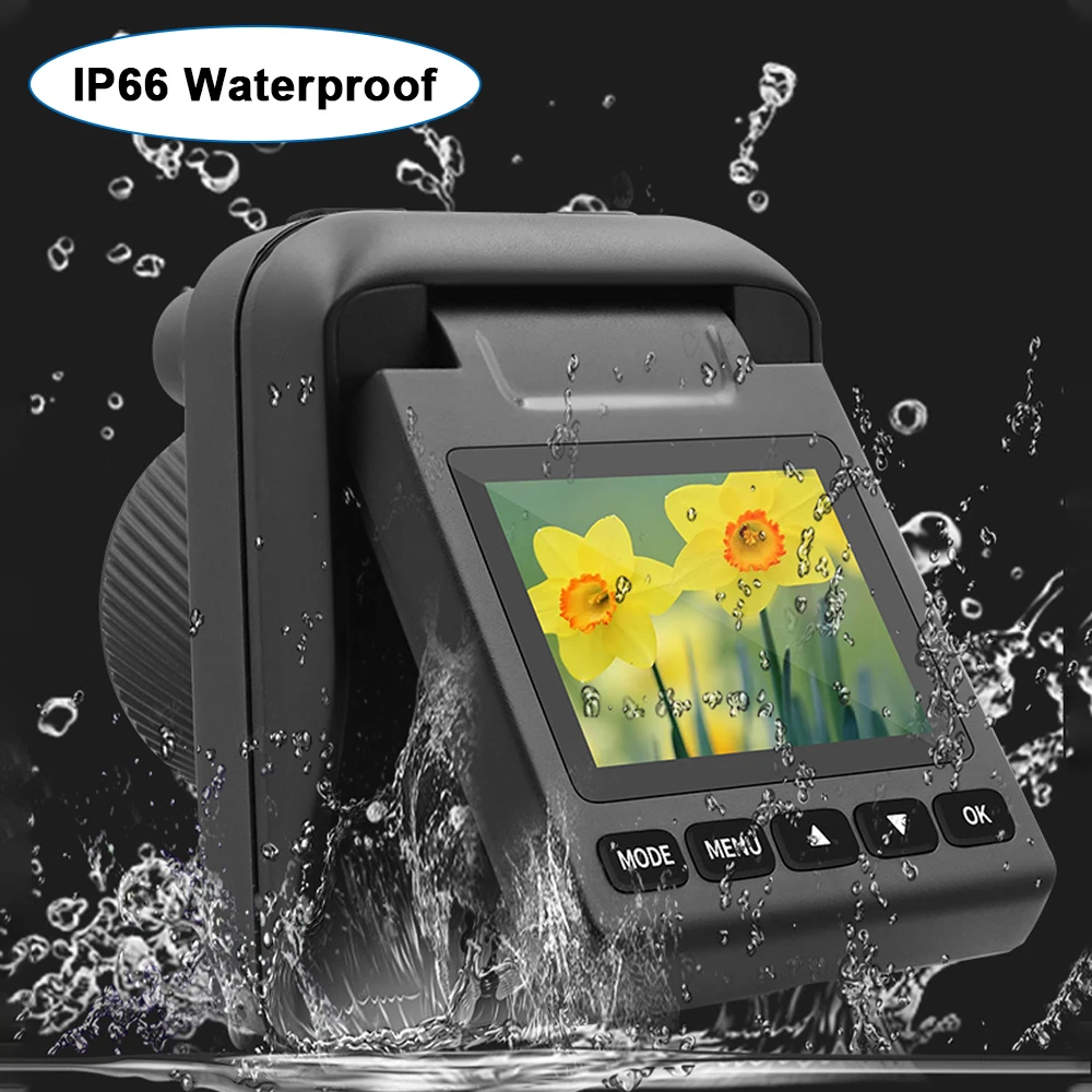Trail Camera Outdoor Time Lapse Camera 32MP 4K Waterproof Timelapse Camera Recorder 90 Degree Rotating Screen 6 Months Battery Life
