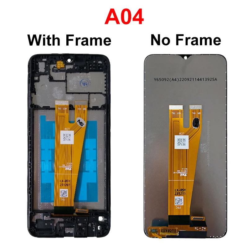 Per Samsung Galaxy A04 LCD A04s A04e Display Touch Screen parti di ricambio per Samsung A045 A042 A047 LCD Digitizer Assembly