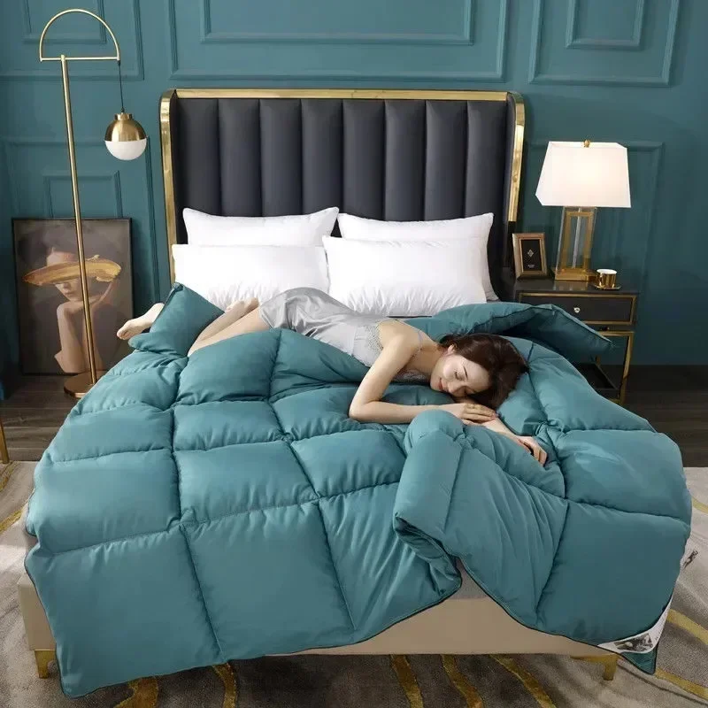 White Goose/Duck Down Comforter Duvet Winter Quilt Blanket Cotton Cover Twin Full Queen King Size