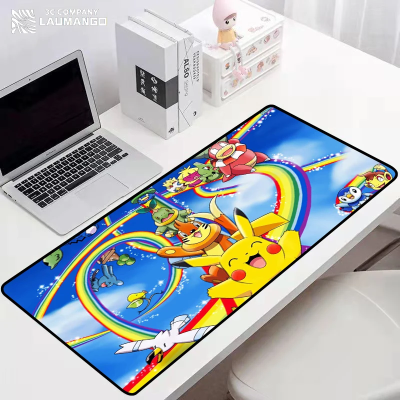 Mouse Pad Pokemones Computer Accessories Anime Mause Mousepad Gamer Mats Carpet Desk Mat Office Gaming Game