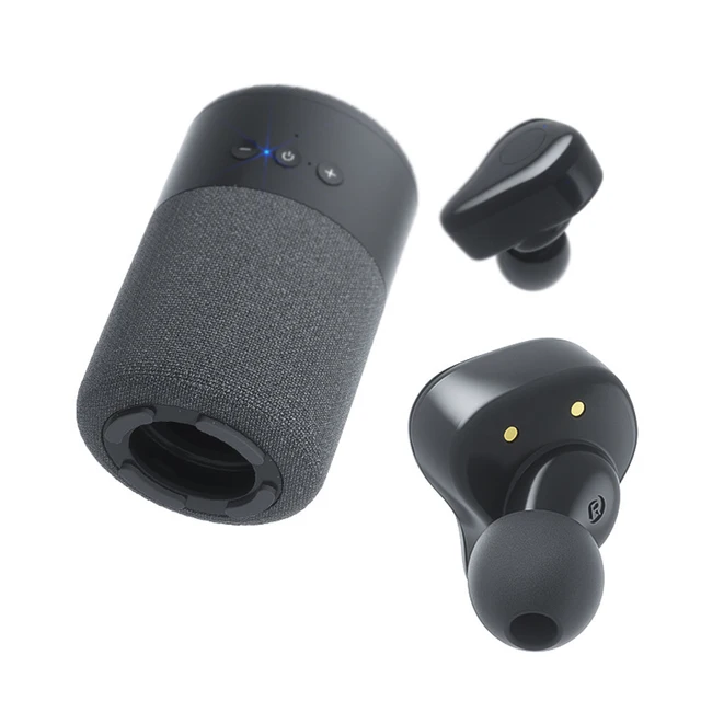Wireless Earphone 2 In 1 Bluetooth Speaker and TWS Headphone Stereo Bass Touch Control Music Subwoofer Audio Portable Soundbar