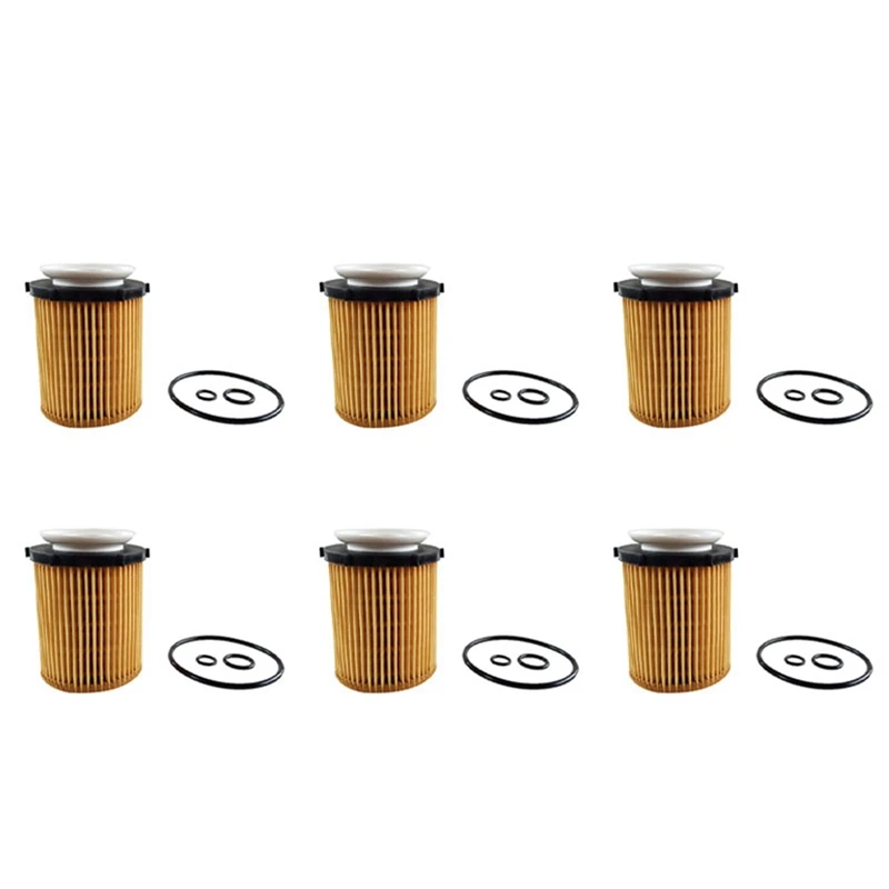 

6X For Mercedes-Benz C E CLA -Class Engine Oil Filter Kit