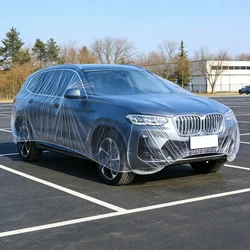 Premium Universal Disposable Car Cover - Transparent, Lightweight, All - Weather Protection - 6m x 3.5m (1pcs)