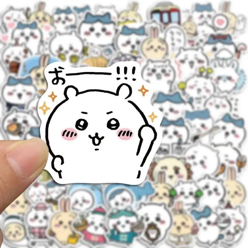 

120Pcs Chiikawa Stickers Kawaii MINISO Cute Hachiware Anime Usagi Creative Girl Tablet Notebook Decoration Student Hand Ledger