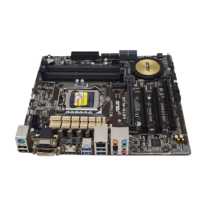 Description Picture 5 of itemASUS H97M-PLUS Micro ATX Motherboard With LGA 1150 Socket for Intel 4th Gen Core i3 i5 i7 Processors Supports 4 DDR3 RAM Slots