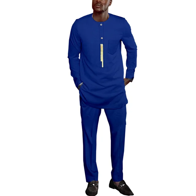 Seyi Long Sleeve Dashiki Outfit - Image 2