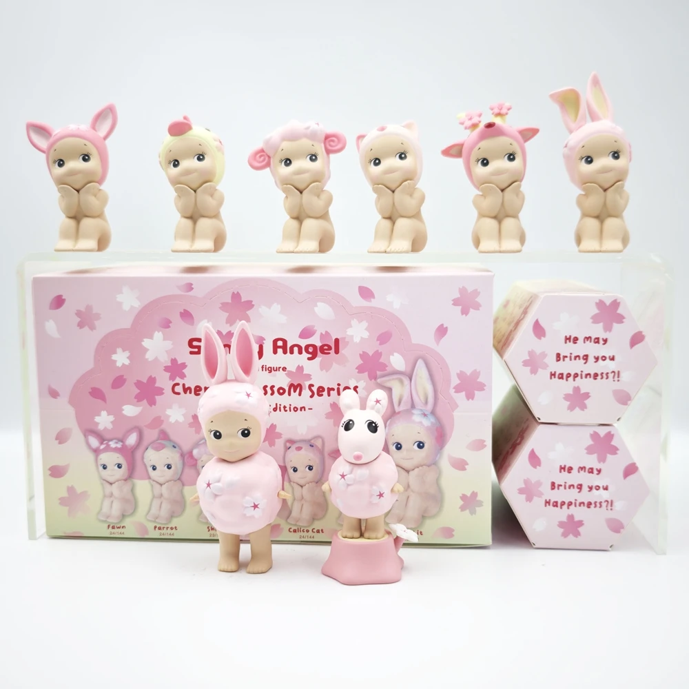 Sonny Angel Cherry Blossom Series Sitting Mini Figure Anime Action
