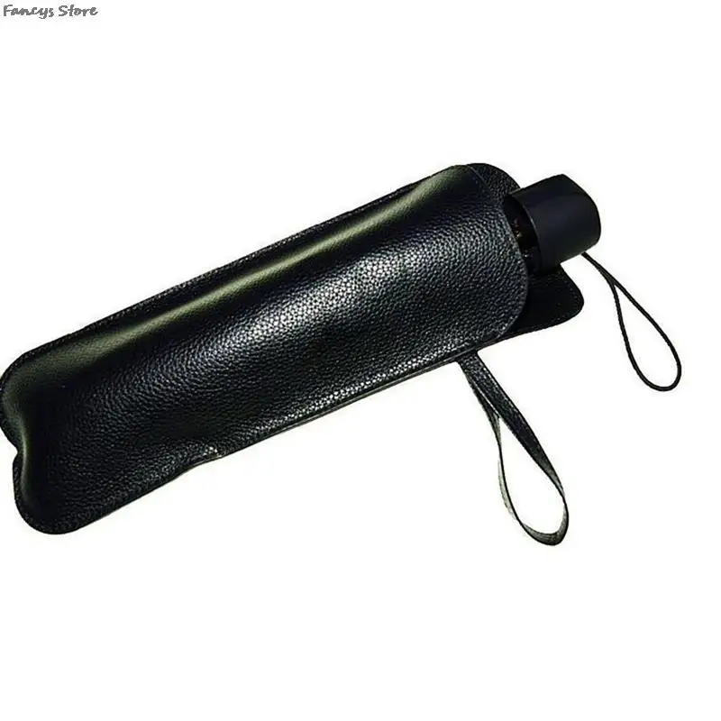 Leather Umbrella Storage Bag Waterproof Business Umbrellas Organizers Pouch Reusable Parasol Rain Cover Holder Carrying Bags