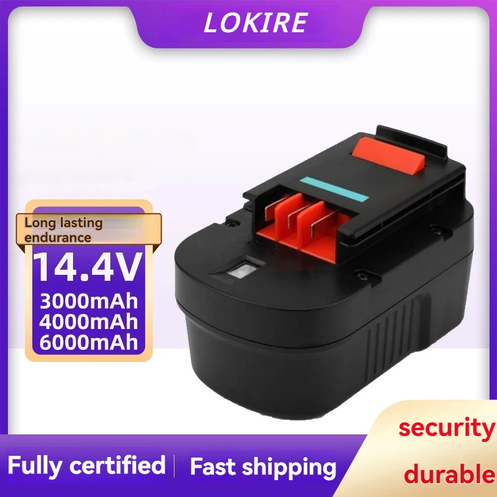 

Lefei Yi 14.4V HPB14 suitable for Black and Decker 6000mAh Ni Mh Firestorm FSB14 FS140BX 499936-34 battery replacement tool