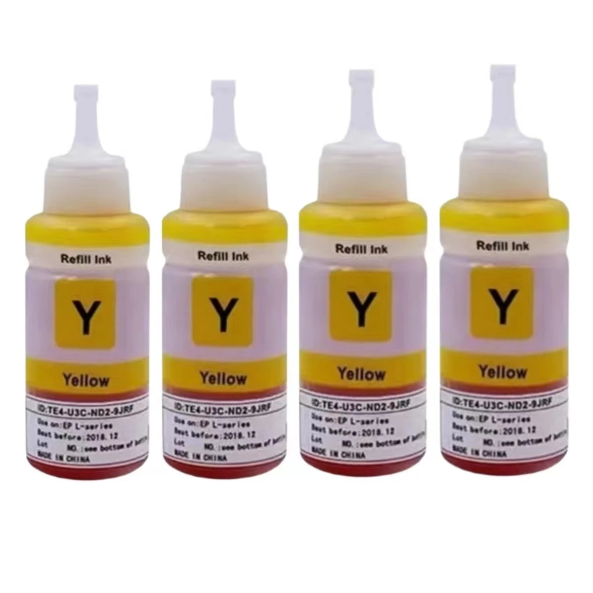Refill ink 4PCS 70ML for Epson L100 L200 L211 L301 L303 L351 L358 L551 L558 L355 L80 Artisan 50 R380/R260/R280/R265/R360 Printer