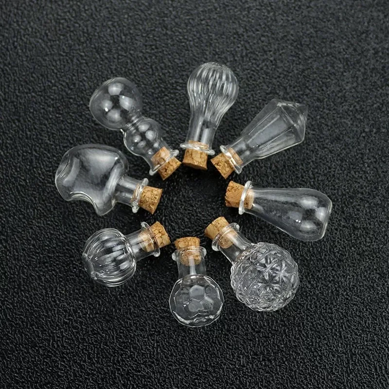 Mini Glass Wishing Bottles 1