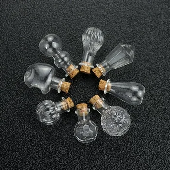Mini Glass Wishing Bottles 1