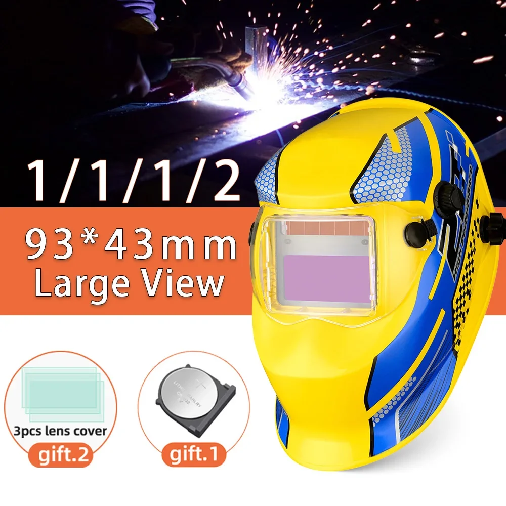 

Сварочная маска с автоматическим затемнением на солнечной батарее, головные очки светильник светофильтр, Сварочная Крышка для сварочного аппарата с аккумулятором TIG MIG