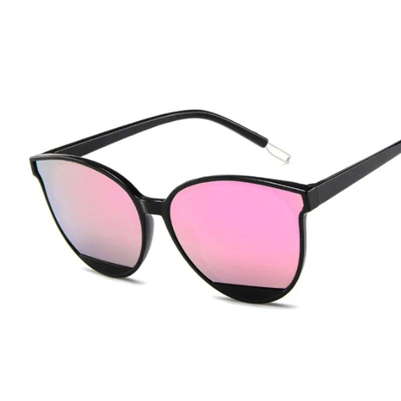 

New Retro Sexy Mirror Sunglasses Woman Brand Designer Luxury Vintage Cat Eye Black Sun Glasses Female Ladies UV400 Oculos