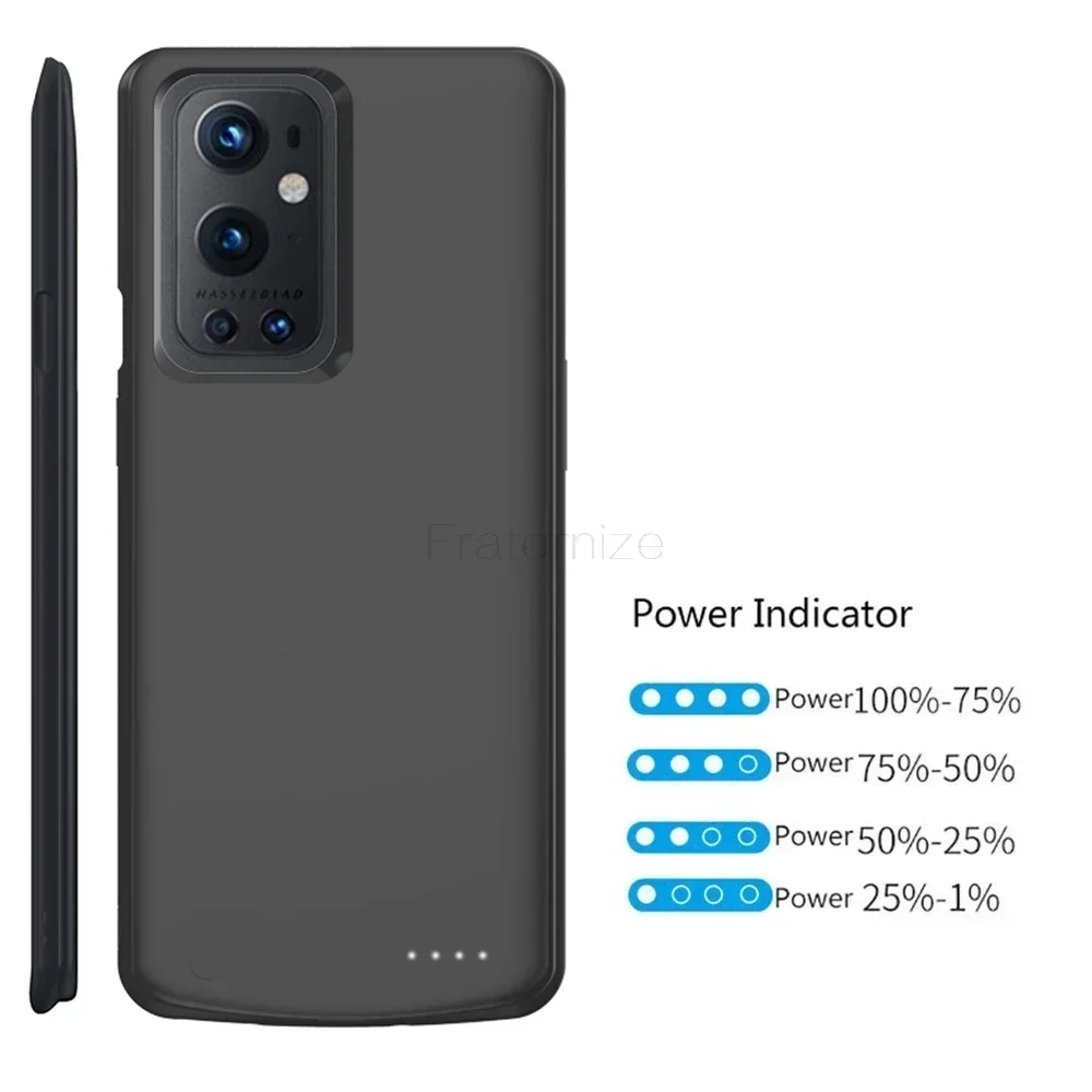 보조배터리 배터리 충전기 케이스, 휴대용 확장 충전 케이스, 원플러스 9 9R USB 보조베터리 커버