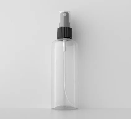 

50pcs 100ml clear plastic bottle with black sprayer