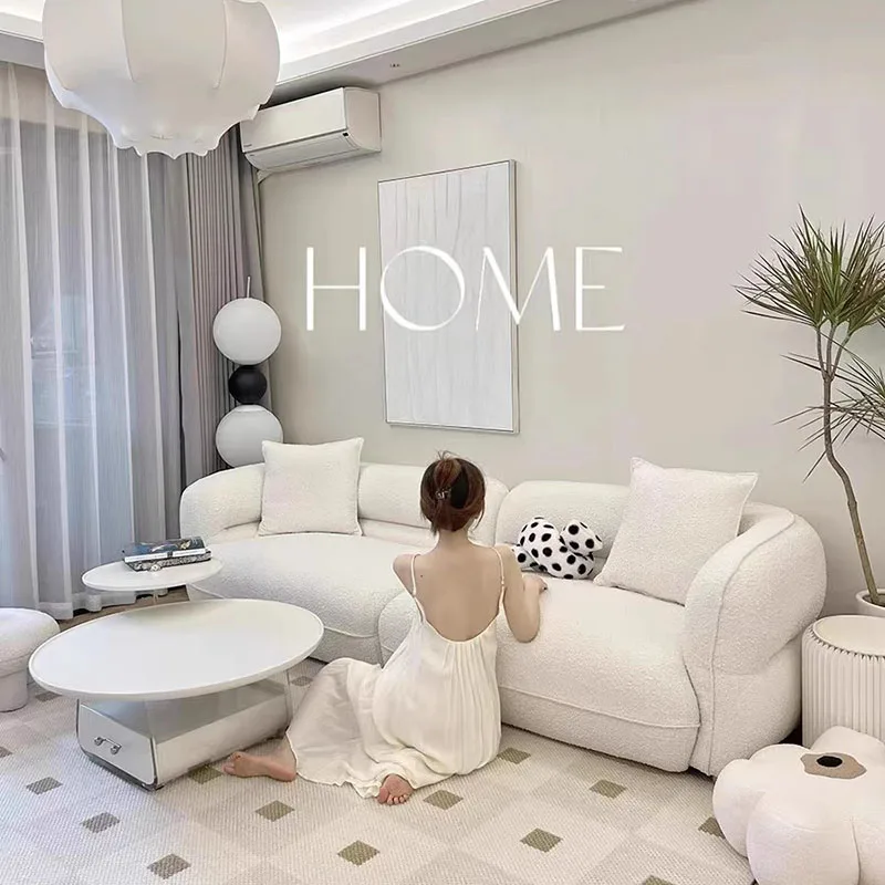 

Nordic Fancy Unique Sofa Chair Modern Lazy Cute Designer Loveseat Sofa Puffs Floor Divani Da Soggiorno Living Room Furniture