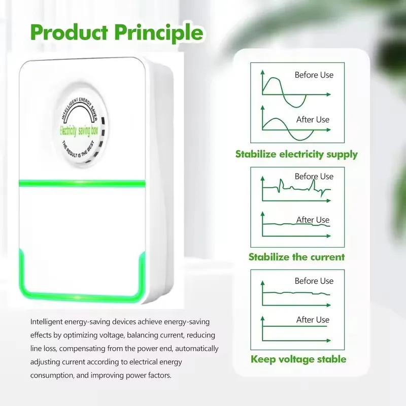 Power Saver Smart Energy Saver Device Electricity Saving Box Electric Reducer Power Factor Household Voltage Stabilizer