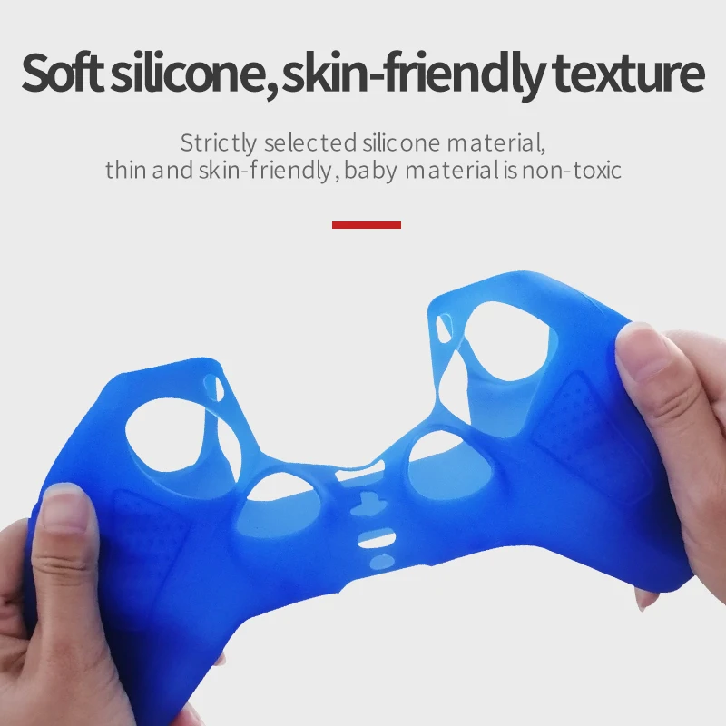 Enhanced Anti-Slip Silicone Grip Cover with Thumb Grips and Touch Pad Sticker