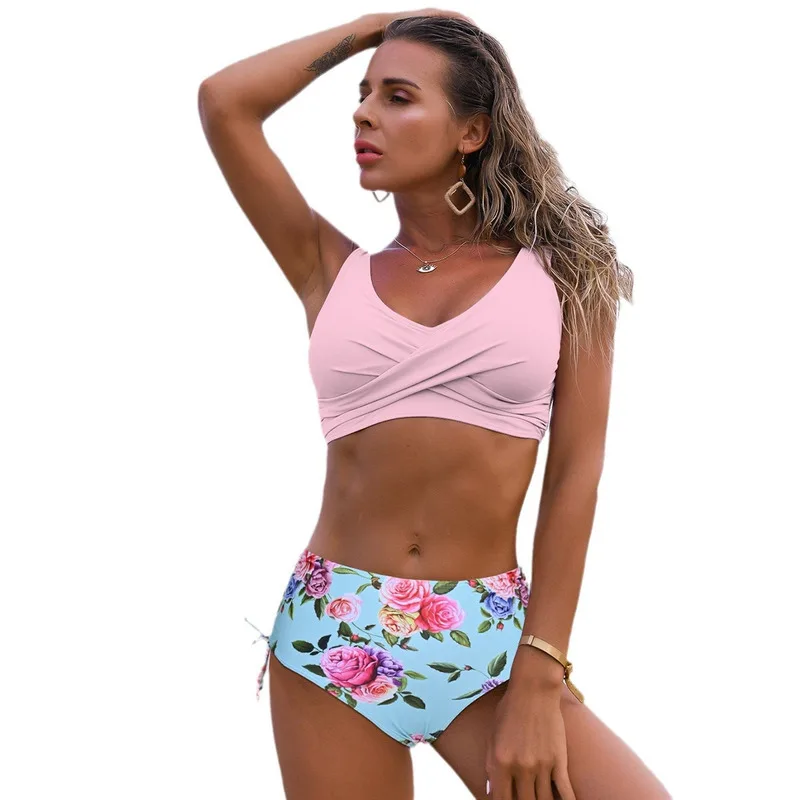 2023 neue Europäische und Amerikanische Badeanzug frauen Cross Border Sexy Split Bikini Schwimmen Ins Stil Bikini_voghion.com