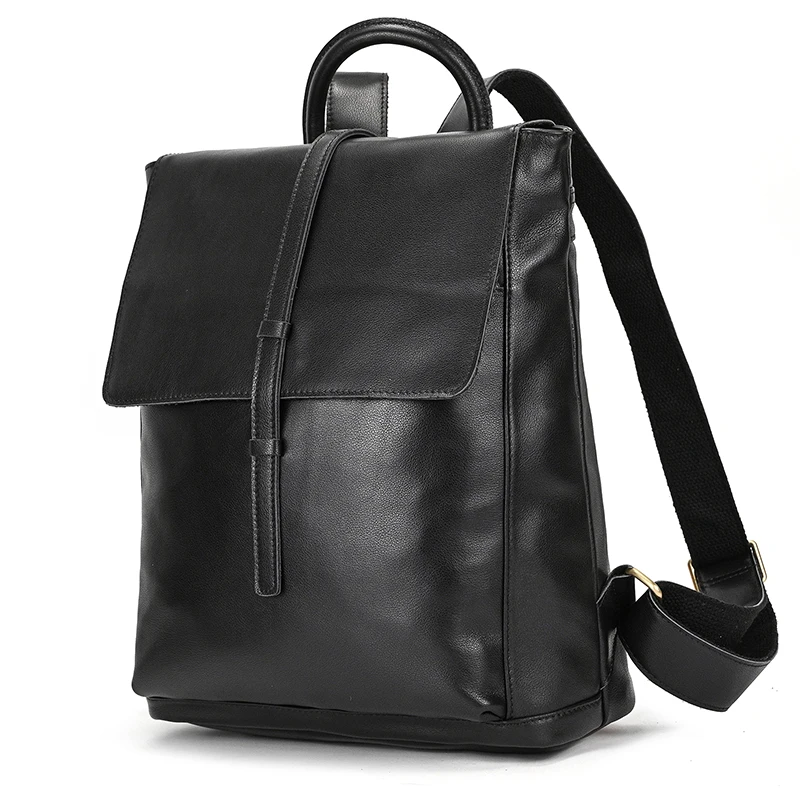 

Soft Skin Men Leather Backpack Fashionable Travel Bag For Male Female School Bag Daily Rucksack Anti Theft Knapsack For Girl Boy