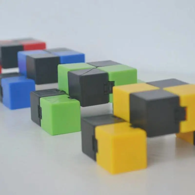 Children Infinite Anti Stress Toys Flip Cubic Puzzle School Office Cubic Stress Reliever Toys For Kids Adults