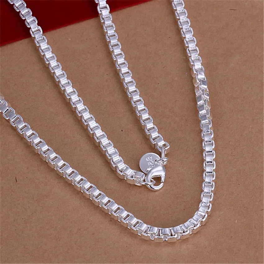 

New Listing male refined luxury necklace box silver color Necklace Fashion classic Burst models silver jewelry