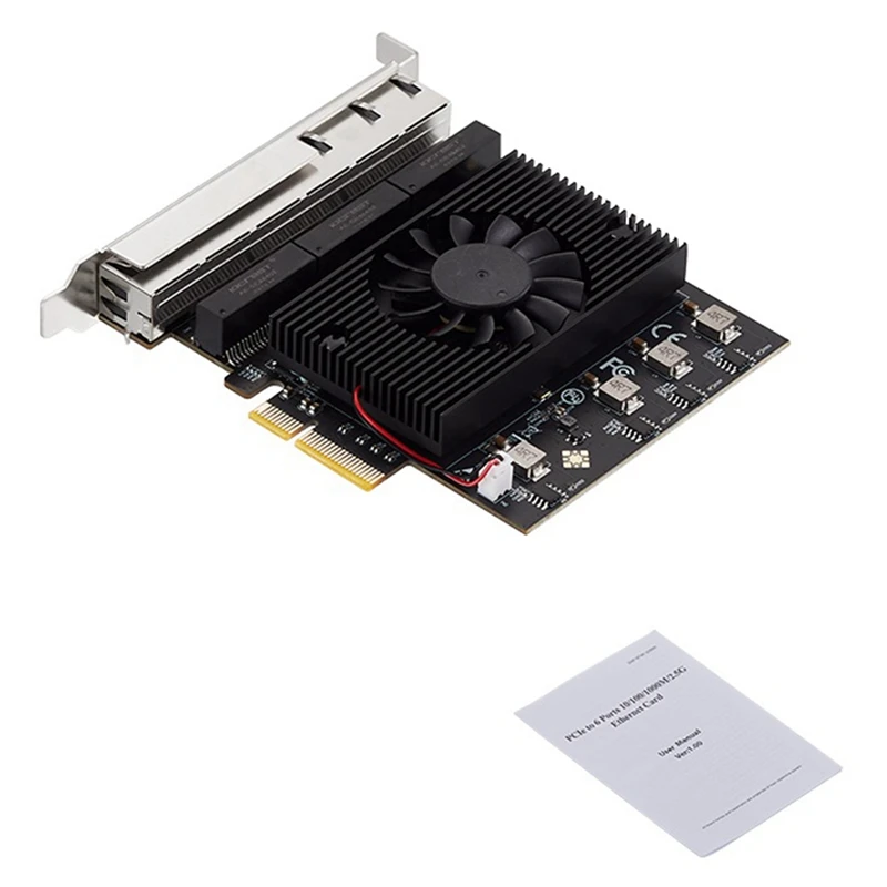 

E-Sports NAS Высокоскоростная Промышленная камера видеонаблюдения RTL8125 Pcie на 6 портов 2,5G Сервер NIC, запасные части