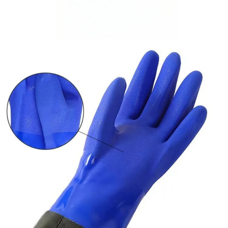 Super long,75cm fishing gloves,Waterproof ,thick durable, aquatic gloves 3