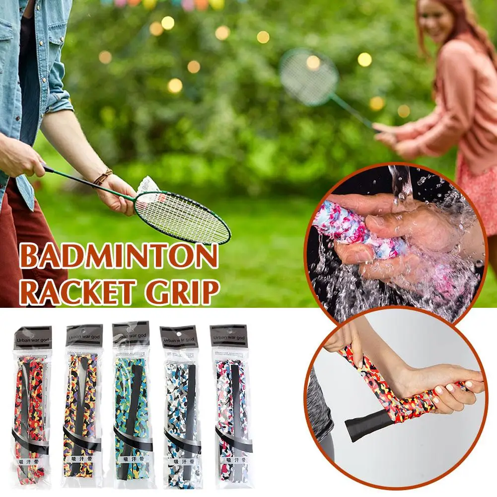 

Good Quality Badminton Racket Anti-slip Grip Absorb Tape Sweat Multiuse 4 Rod Racquet Tennis Squash Color Fishing Colorgrip R8J3