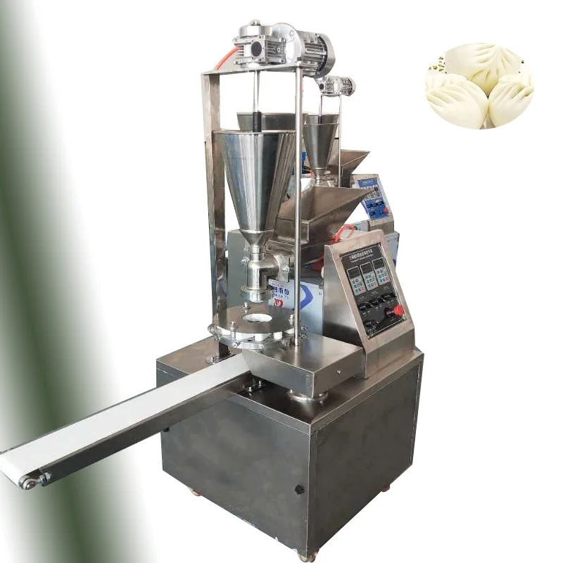 High Efficiency Automatic Dumpling Momo Making Machine Steamed Stuffed Bun Machine Baozi Filling Machine