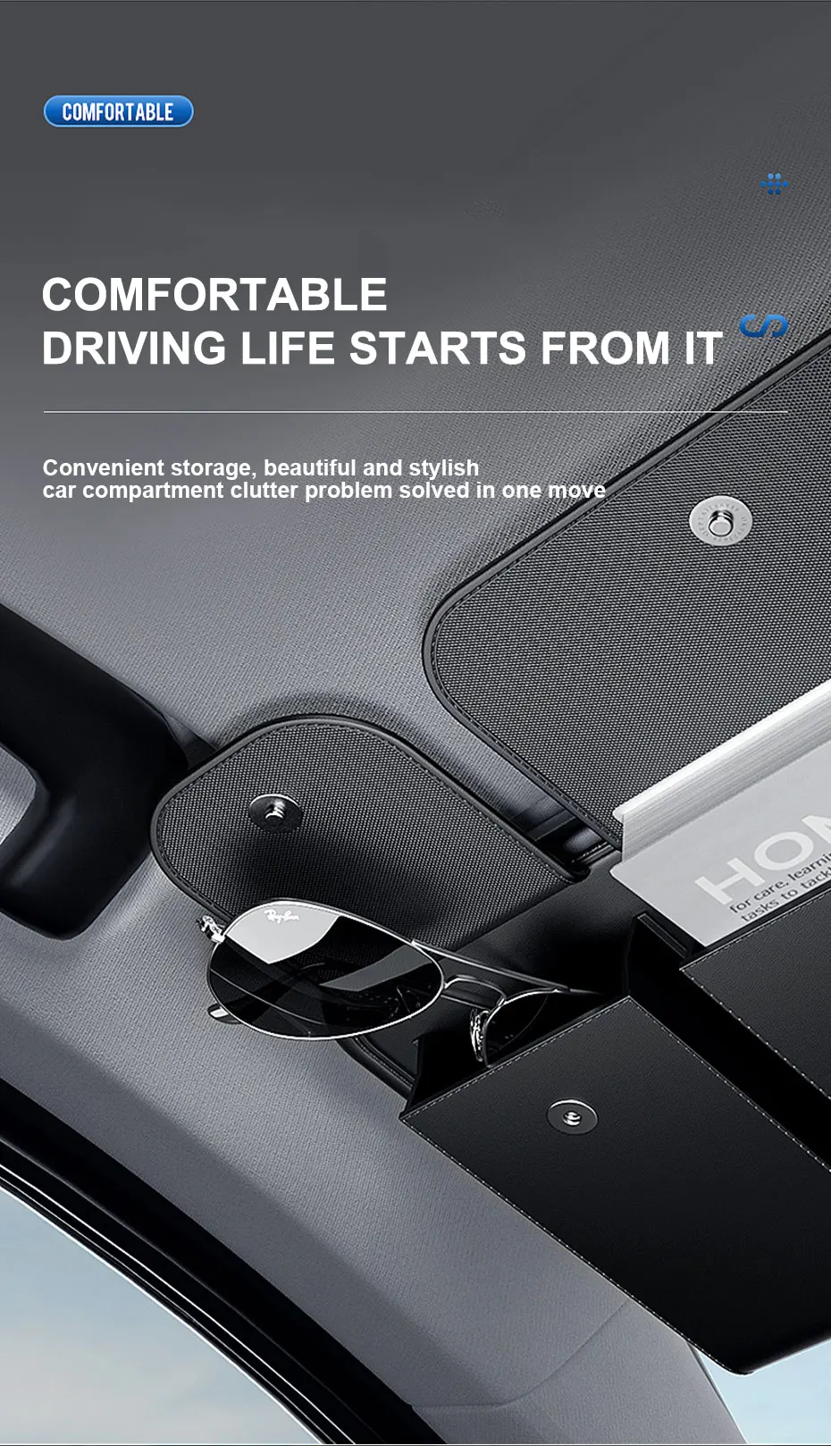 BLALION Car Sun Visor Organizer - Detail 6