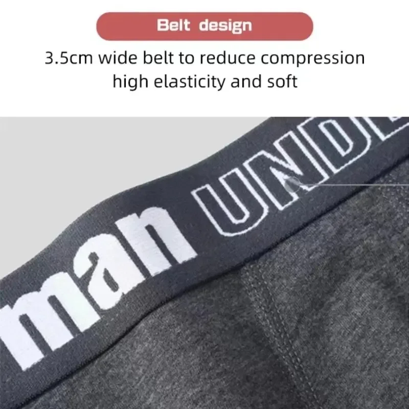 Men's Boxers Cotton Comfort Briefs Underwear Black M L XL Breathable Fashion Fitness Sports