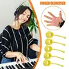 Finger Strength Trainer 5Pcs Elastic Silicone Finger Exerciser & Hand Strengthener Finger Stretcher Hand Grip Strengthener For 2