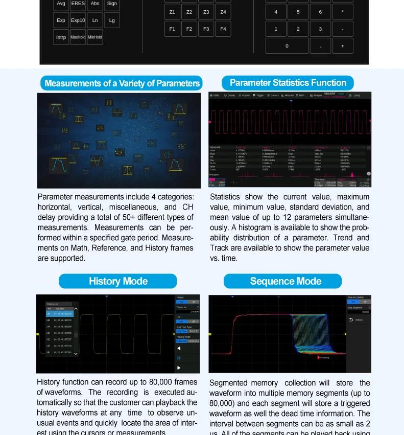 SIGLENT High resolution digital oscilloscope SDS1072X/1074X/1102X/1204X HD high-