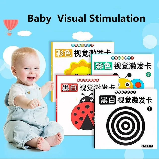 Baby Visual Stimulation Card Black White Flash Cards High Contrast For Newborn Early Development Learning Montessori Aids Toys 1