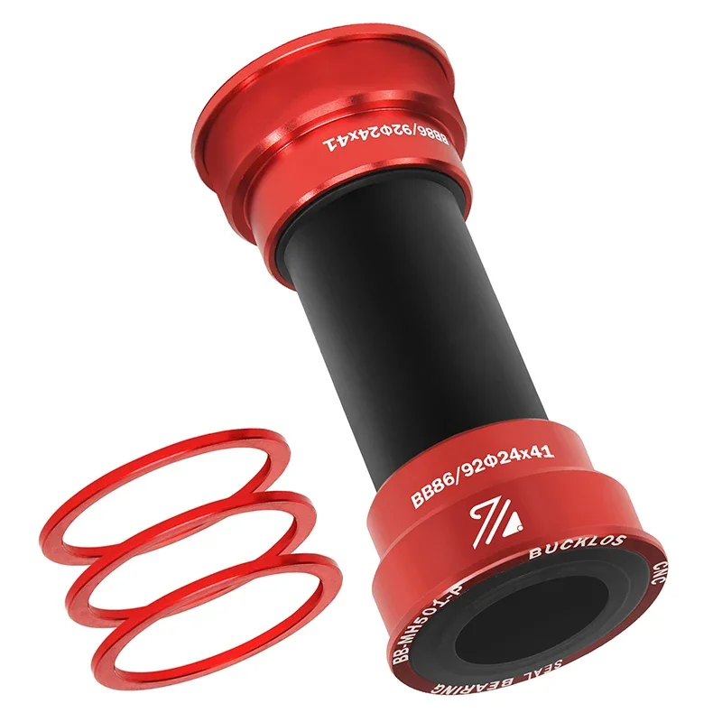 BUCKLOS High-Performance Pressfit Bicycle Bottom Bracket with Sealed Bearings, 24mm Shaft Compatible