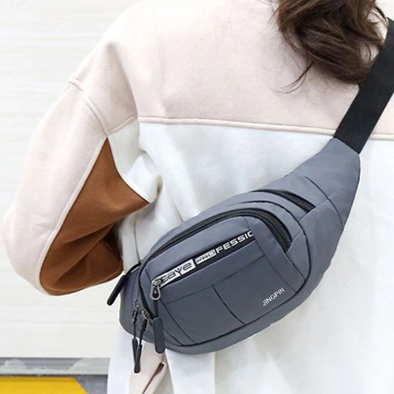 

Outdoor Waist Bag Waterproof Waist Bum Bag Running Jogging Pouch Zip Pack Mobile Phone Bag Oxford Cloth Chest Bag