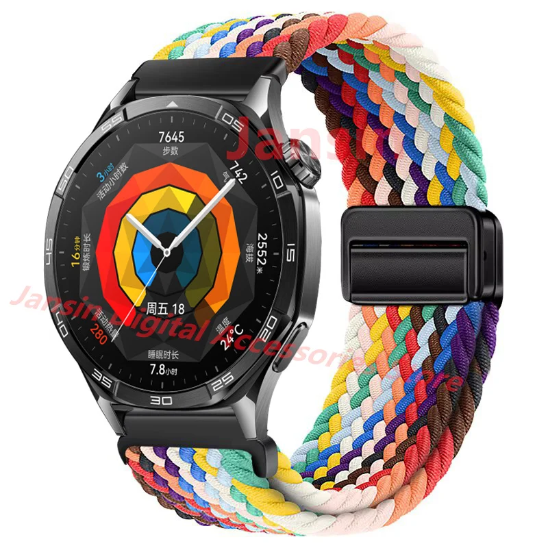 Elegant Weaves Nylon Loop Band - 22mm Bracelet Watchband