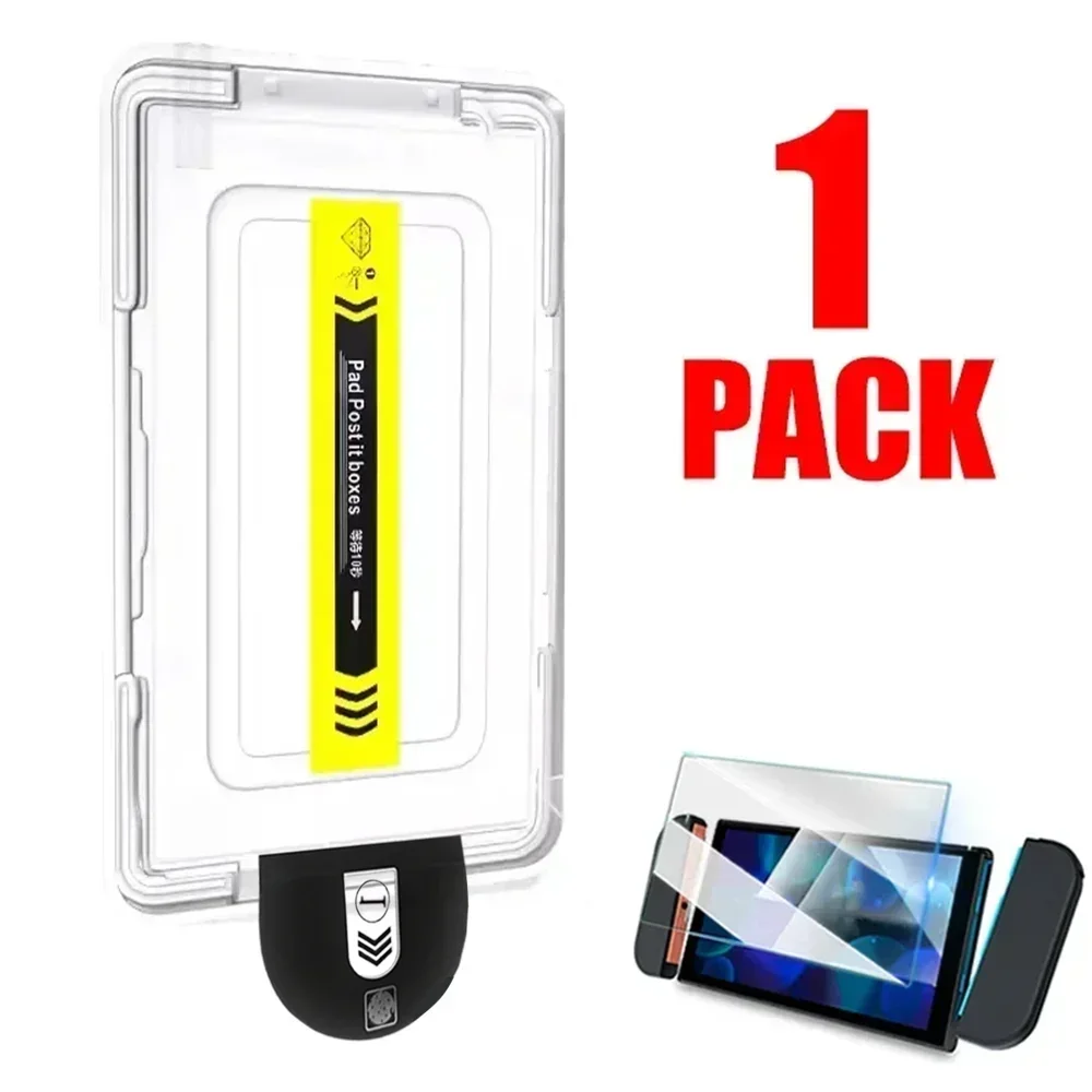 Pellicole in vetro temperato 1/2/3 per Nintendo Switch 2/Switch Oled/Switch Proteggi schermo con durezza 9H con kit di facile installazione