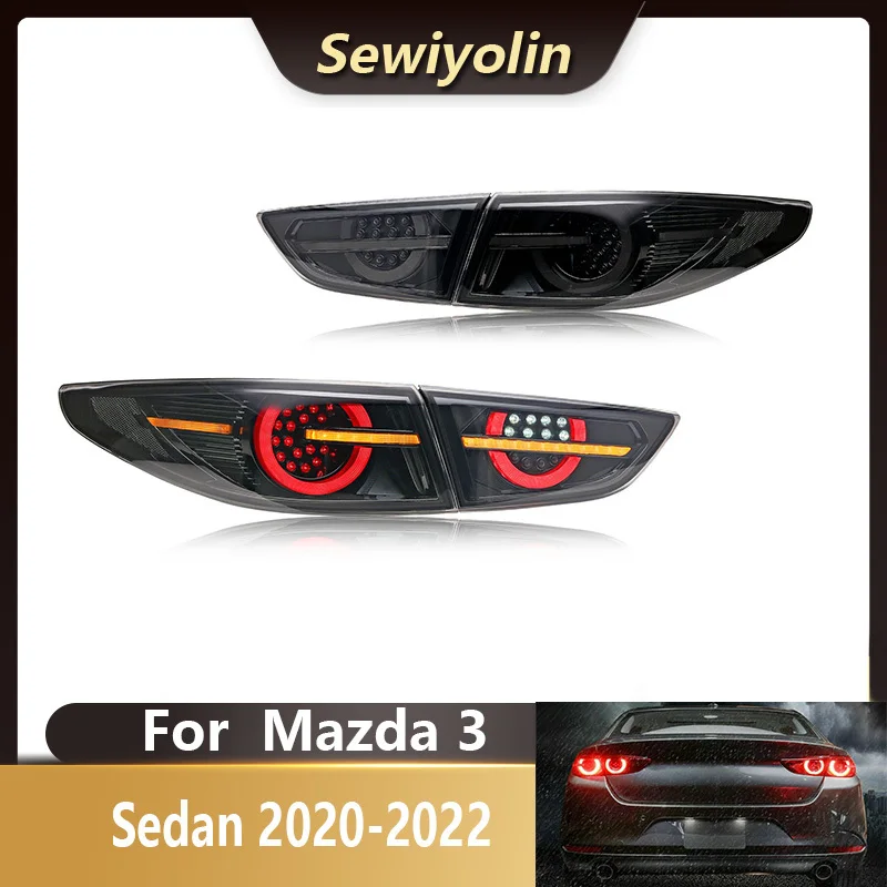 

Car Accessories LCI LED Sequential Tail Lights For Mazda 3 2020-2022 Sedan Animation Rear Lamps Facelift Rear Lamps DRL Signal